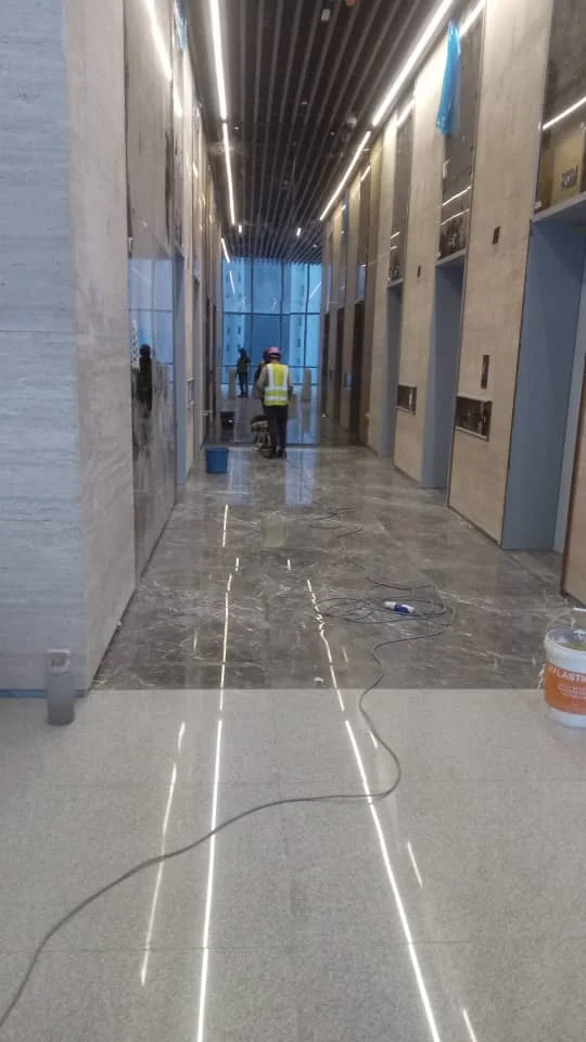 Commercial Marble Lobby Floor Machine Polish — Amin Marble Polish
