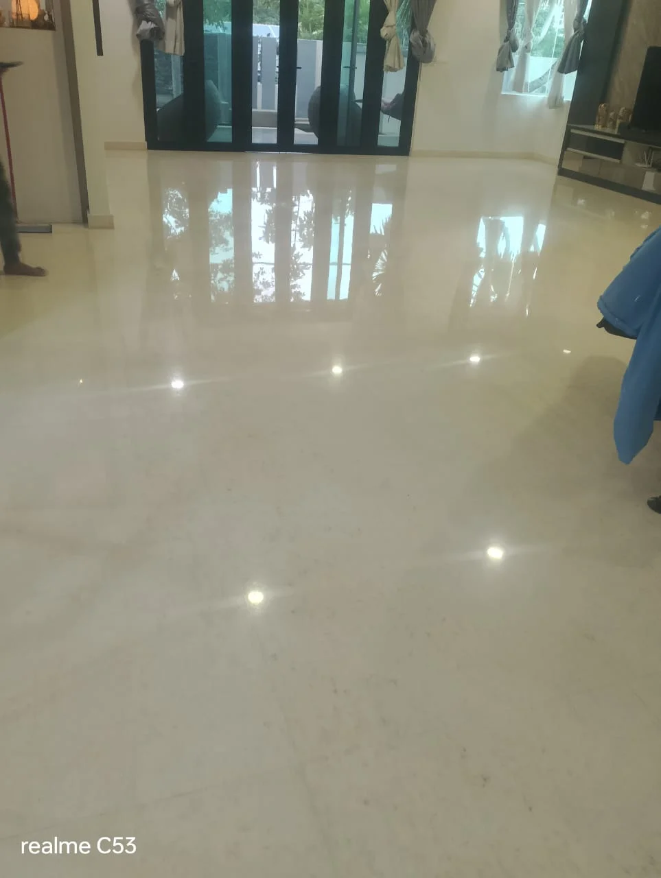 Residential Marble Floor Mirror Finish